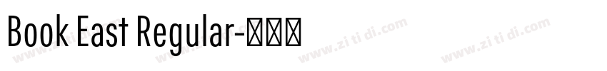 Book East Regular字体转换
